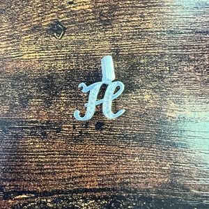 Letter “H” pendant, silver 925